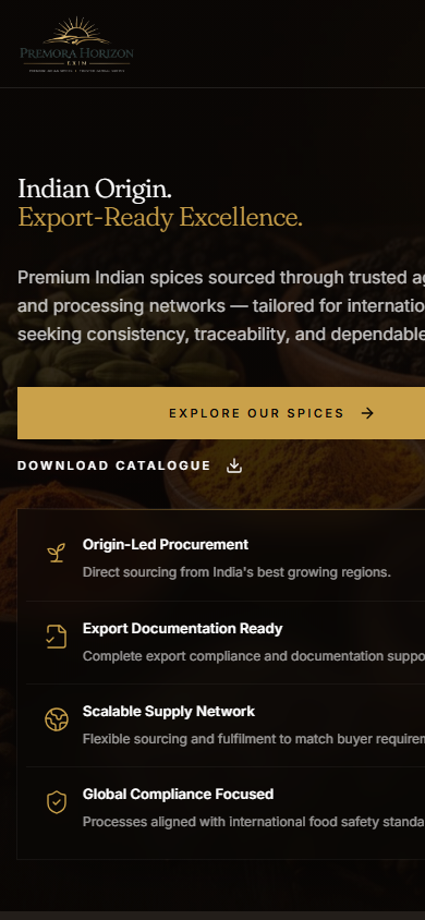 PREMORA HORIZON mobile website