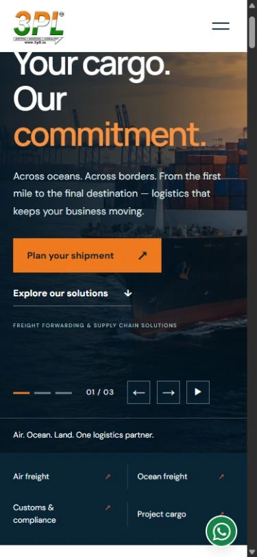 3PL LOGISTICS INDIA mobile website