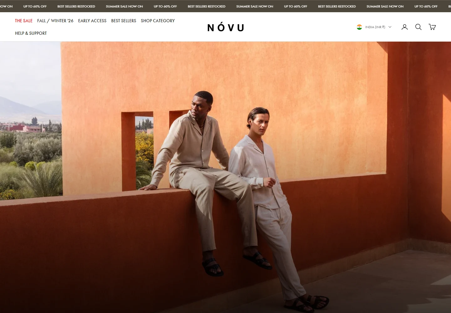NOVU desktop website by EHUB
