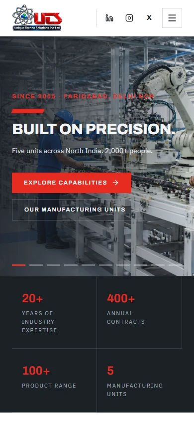 UNIQUE TECHNO SOLUTIONS mobile website