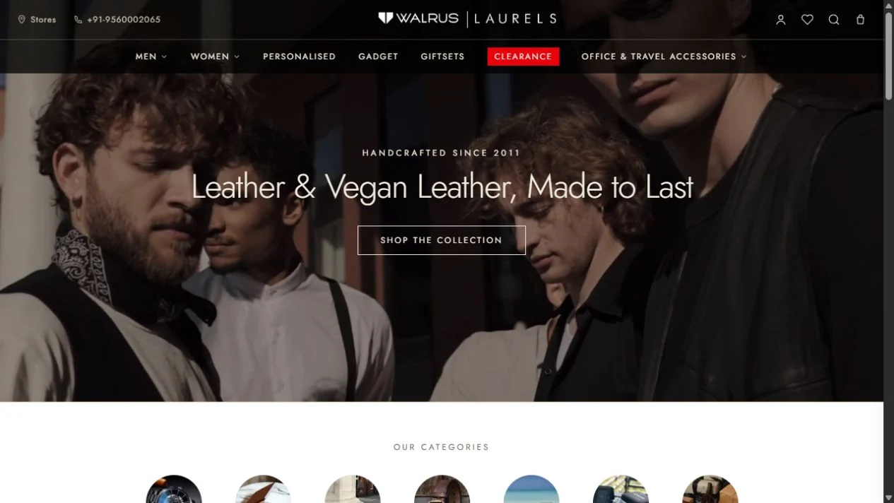 WALRUS desktop website by EHUB